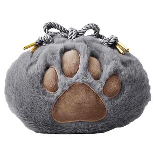 日本进口软蓬蓬猫爪零钱包束口袋化妆包芬理希梦猫部圣诞元旦礼物