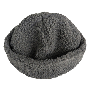 韩国ins网红两带羊羔毛加厚地主帽冬百搭纯色冷帽保暖渔夫帽子女