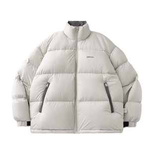 BENPANDA熊猫本阿莱奇立领面包羽绒服男冬季90白鸭绒日系冬装外套