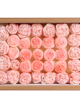 林益相框纸巾玫瑰花专用实木材质