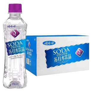 整箱24瓶娃哈哈苏打水350ml无汽红色微甜柠檬绿色薄荷哇哈哈