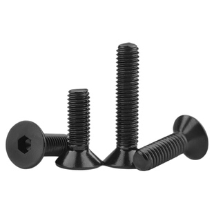 黑色304不锈钢沉头内六角螺丝平头螺栓螺钉M2M2.5M3M4M5M6M8M10