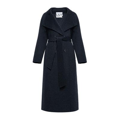 LILY羊毛混纺立领新款毛呢外套