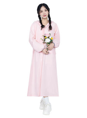 正雨加厚女款单人连体电动车雨衣