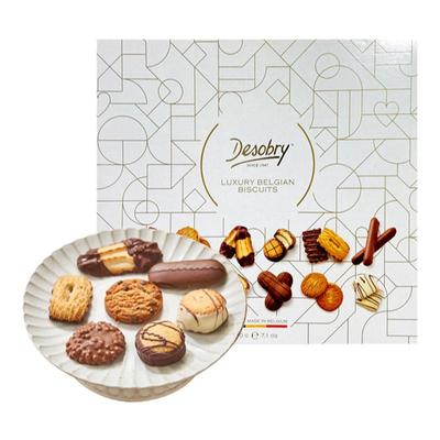 比利时原装进口Desobry丹卓多口味巧克力饼干礼盒200g下午茶点心