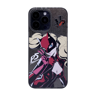 女神异闻录P5X磁吸17promax手机壳适用苹果16pro小众二次元iphone15promax透灰星空闪粉壳高卷杏周边14plus