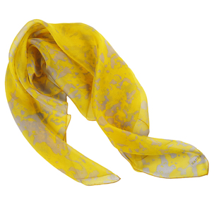 【清仓轻微瑕疵处理】黄色小方巾丝巾日系韩版韩国桑蚕丝真丝围巾