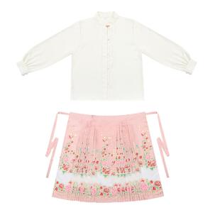 千里江山新中式马面裙原创日常小个子明制汉服女重工刺绣春季新款