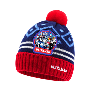 儿童帽子秋冬男孩冬天男童围巾2025新款冬季护耳冬帽保暖冬奥特曼