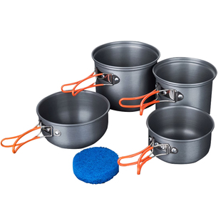 火枫208户外用品野营套锅炉具便携野炊厨具2-3人野营装备锅具套装