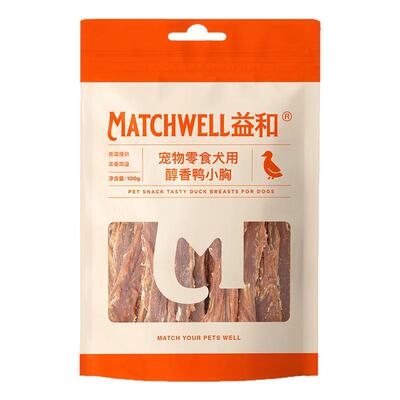 益和狗零食鸭肉干鸡肉干中小型犬零食泰迪金毛训练奖励狗狗磨牙棒