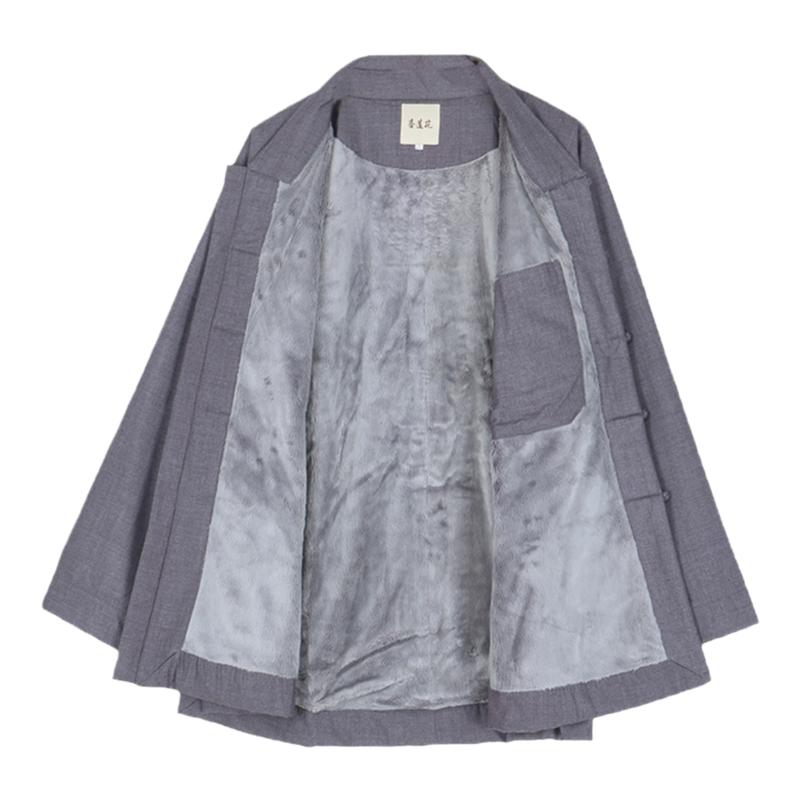 僧衣僧服冬季加绒免绑腿断骨和尚衣服出家人比丘抗寒保暖男女款