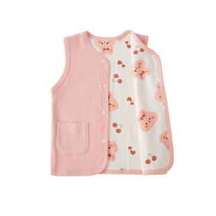 宝宝马甲女童纯棉春秋外穿女孩保暖背心婴儿儿童小马夹2026新款