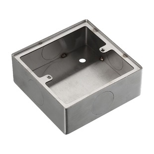 不锈钢86明装底盒墙壁插座开关面板暗装暗盒布线盒接线盒金属底盒