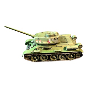 1：72合金坦克模型莫斯科红场阅兵T34-85内白红五星涂装配展示盒