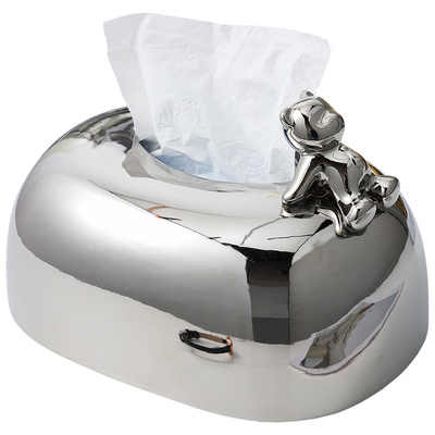 现代创意小熊纸巾盒餐巾装饰摆件