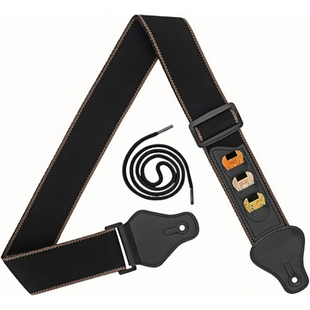 批发吉他背带高品质吉他民谣木吉他拨片背带吉他男女肩带贝司琴带