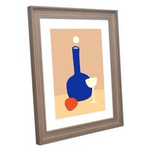 现代简约画框8k素描画装裱框A3A4纸质作品拼图相框空框带底板玻璃