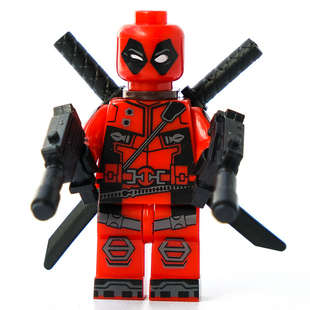 电影死侍2我爱我家斯坦李彩蛋Deadpool小贱贱 人仔男女孩积木玩具