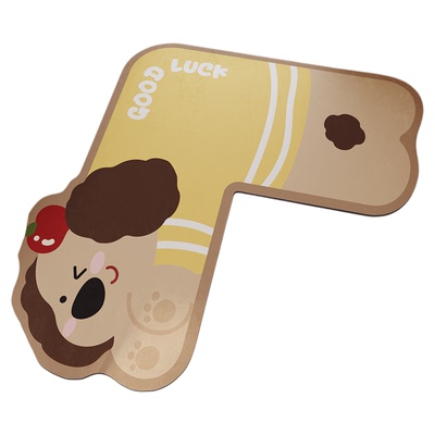 卡通浴室地垫L型转角防滑l吸水垫洗手间厨房脚垫子卫生间门口厕所