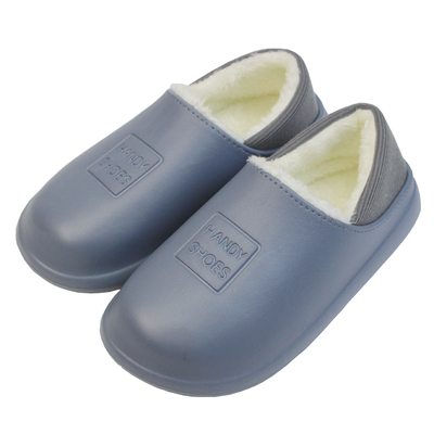 防水男棉秋冬季包跟居家拖鞋