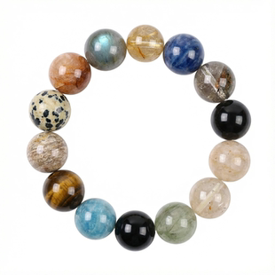 Nicole「梦幻星球」原创天然多宝水晶手串招财转运设计感手链饰品