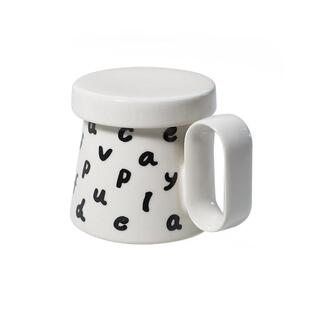 飞形物陶瓷马克杯家用喝水景德镇带盖杯子女生高颜值水杯生日礼物