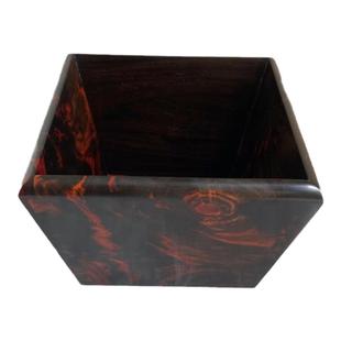 高档红木米斗老挝大红酸米斗交趾黄檀米升摆件榫卯结构实木收纳盒