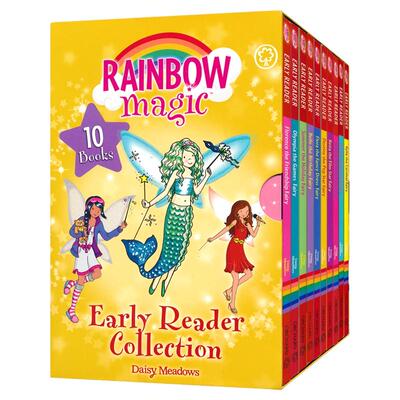 Rainbow Magic Early Readers 彩虹魔法仙子分级读物 Level 2 全彩桥梁书10册盒装 小学英语课外读物 故事书 英文原版进口儿童图书