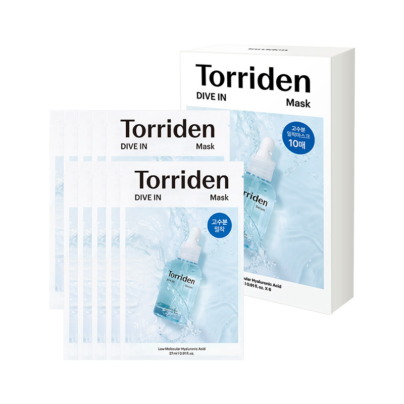 torriden保湿舒缓面膜6片装