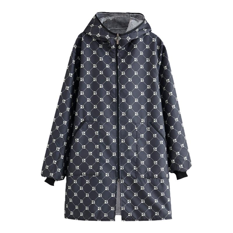 防水正穿拉链大褂加绒保暖围裙