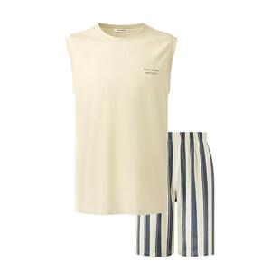 有棵树男士背心睡衣套装2025夏冰丝凉感睡衣男款家居服背心套装