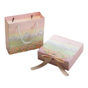 精美油画风礼品盒口红香水生日伴手礼高档包装盒仪式感高颜值送礼