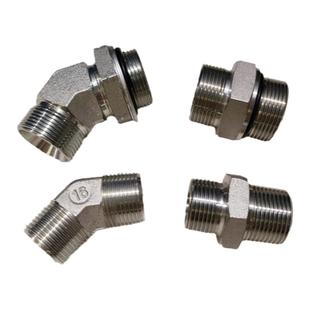 破碎锤管路接头炮机截止阀对丝60 100 200 300 400 500挖掘机配件