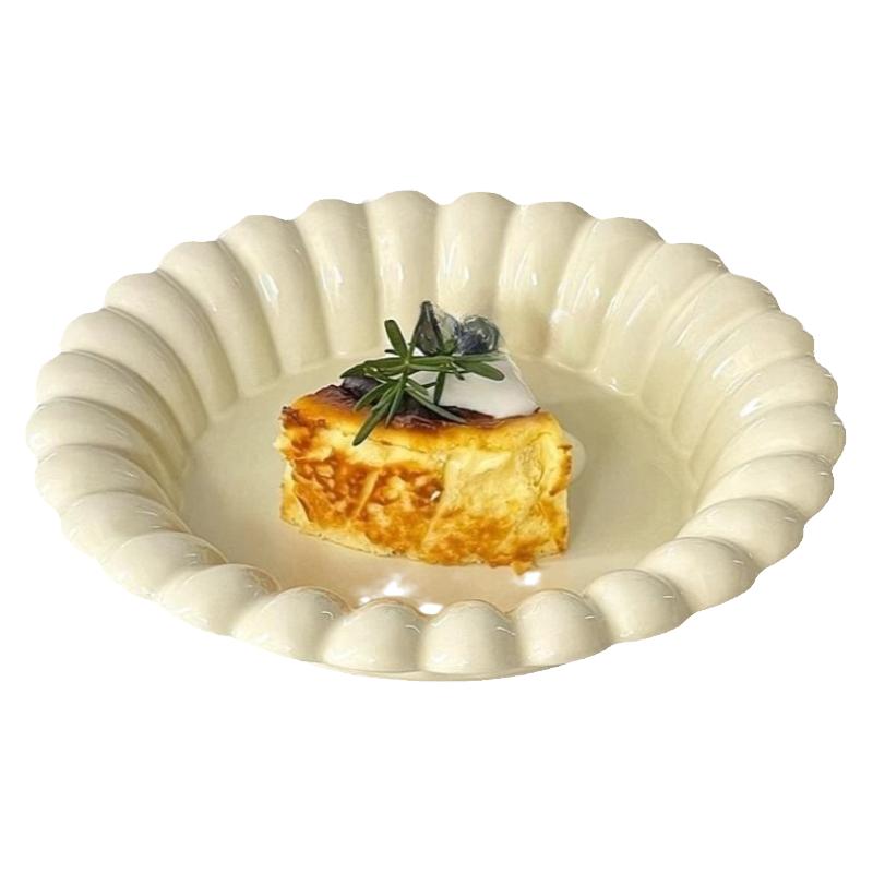 芝士派陶瓷轻奢甜品蛋糕盘