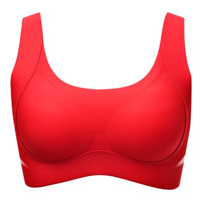 本命年红色文胸罩透气