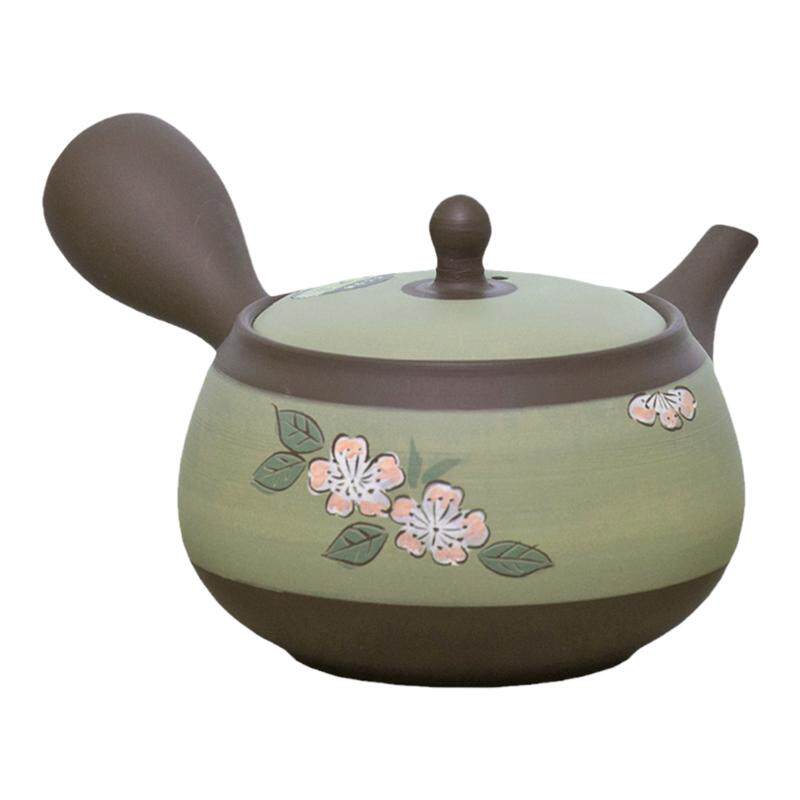 现货 日本常滑烧侧把壶横手急须手工茶器 日式泡茶壶原装进口茶具