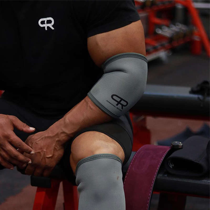 轮子哥专业健身训练套肘力量举套筒肘套卧推肘关节保护支撑男护肘