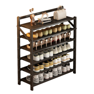 折叠收纳鞋架免安装简易防尘鞋架多层家用门口出租屋小型鞋架子