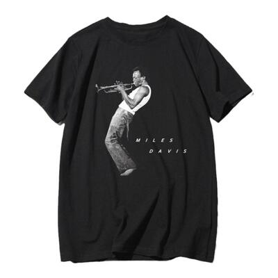 迈尔斯jazz爵士乐短袖教父t恤