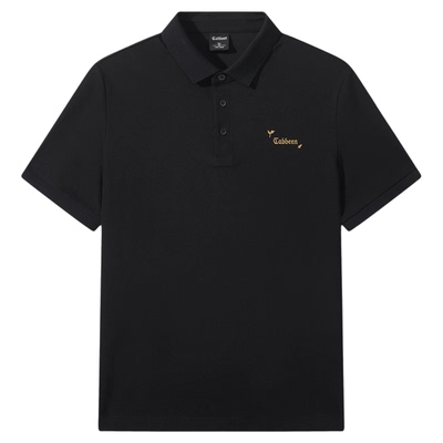 卡宾金线LOGO轻奢刺绣短袖polo