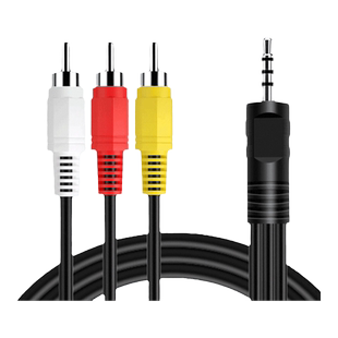 AV一拖三音视频输入线适用TCL雷鸟电视连接机顶盒DVD户户通vcd线