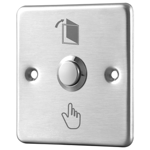 86型门禁开关按钮小区酒店电梯出门不锈钢常开门禁自动复位开关