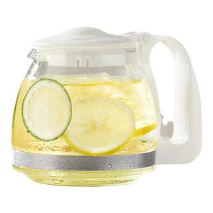 捷安玺冷水壶玻璃凉水壶家用冷泡茶壶茶水分离大容量高级感花茶壶