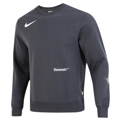 耐克卫衣Nike长袖灰色圆领