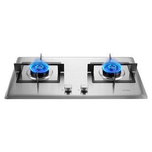 方太不锈钢燃气灶02-TH25G煤气灶家用双灶台嵌入式灶具猛火灶炉灶