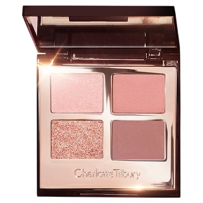 CT四色眼影盘枕边话ptee粉棕亮片