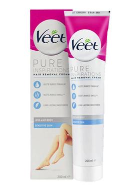【自营】Veet/薇婷法国脱毛膏男女士腋下腿毛温和去毛敏感肌200ml