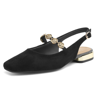 达芙妮玛丽珍凉鞋女款夏季包头鞋子2026新款外穿平底法式女士单鞋