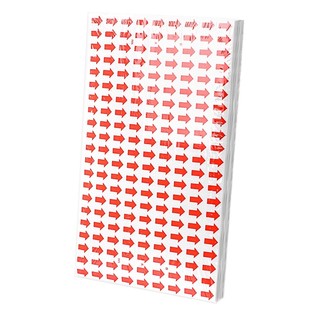 箭头标签贴纸不良品标签返修不合格返工不干胶标记口取纸小型自粘性红色方向标识封口记号贴衣服不良次品批发